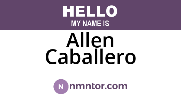 Allen Caballero
