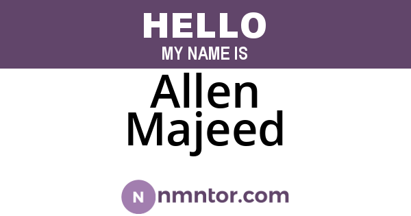 Allen Majeed