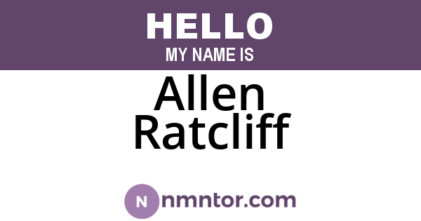 Allen Ratcliff