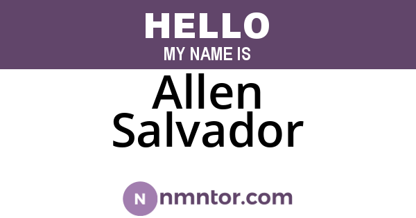 Allen Salvador