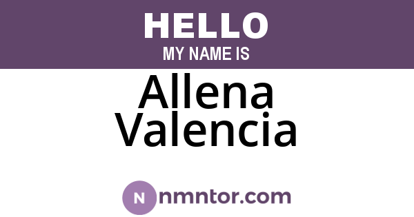 Allena Valencia