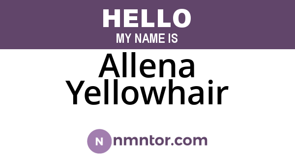 Allena Yellowhair