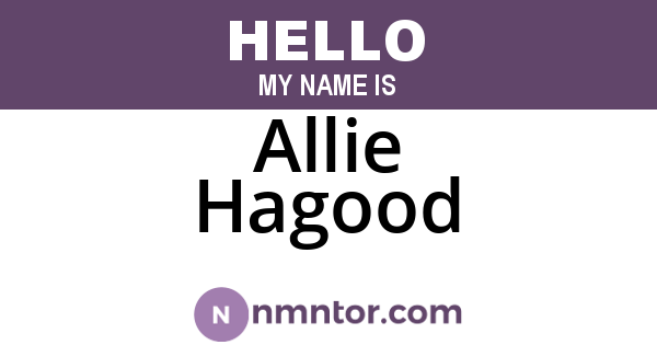 Allie Hagood