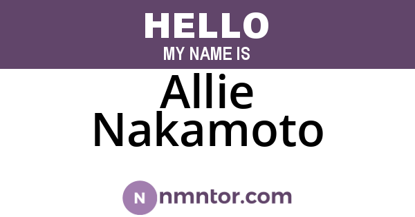 Allie Nakamoto