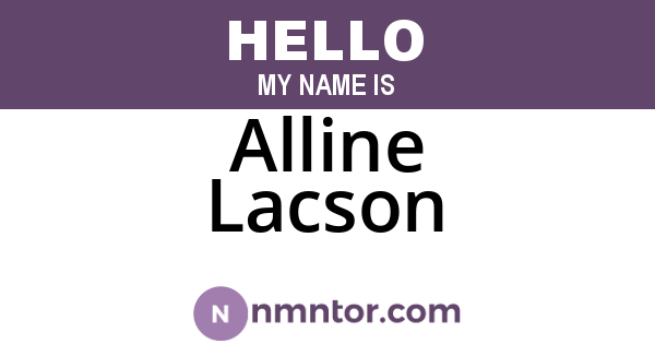 Alline Lacson