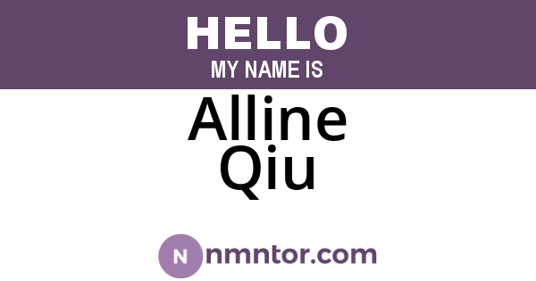 Alline Qiu