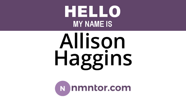 Allison Haggins