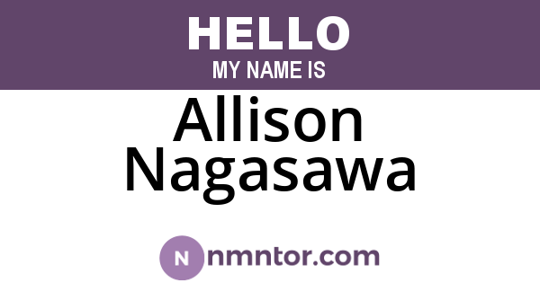 Allison Nagasawa