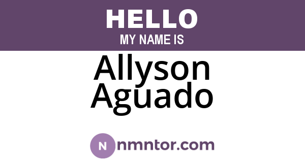 Allyson Aguado
