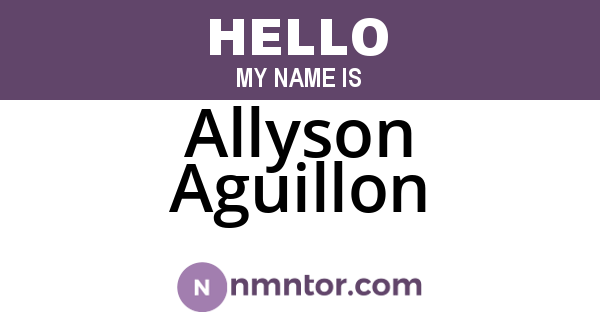 Allyson Aguillon