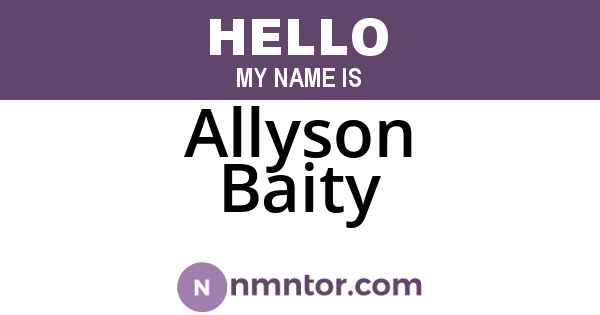 Allyson Baity