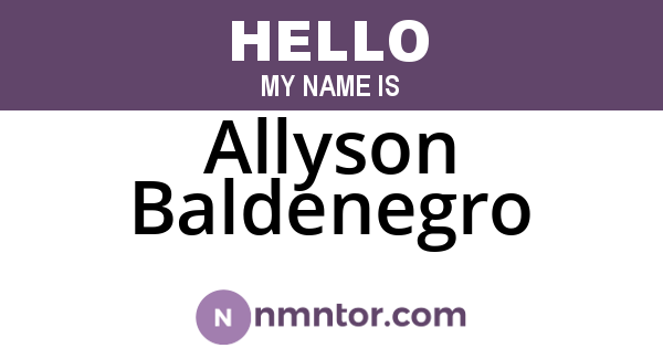Allyson Baldenegro