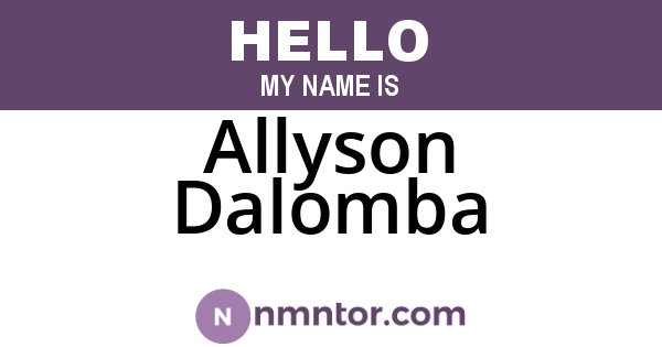 Allyson Dalomba