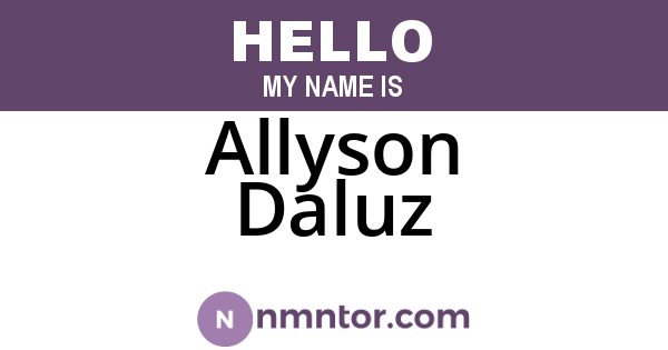 Allyson Daluz