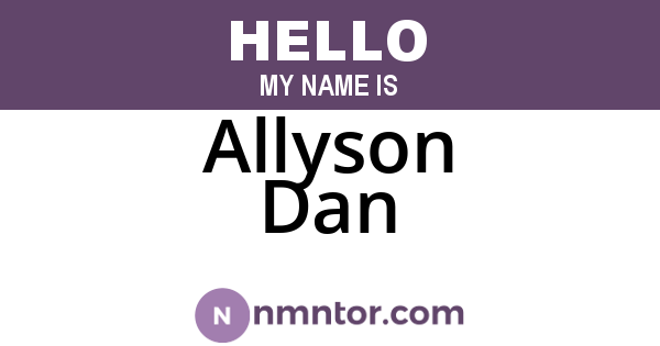 Allyson Dan