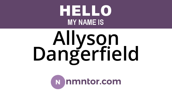 Allyson Dangerfield