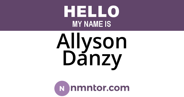 Allyson Danzy