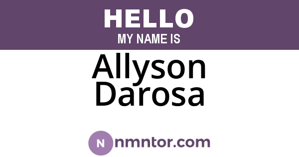 Allyson Darosa
