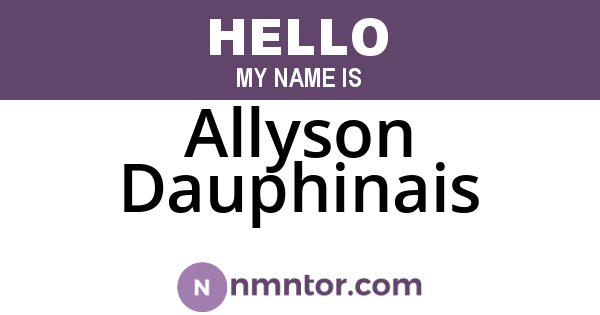 Allyson Dauphinais