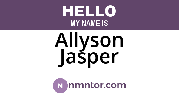 Allyson Jasper