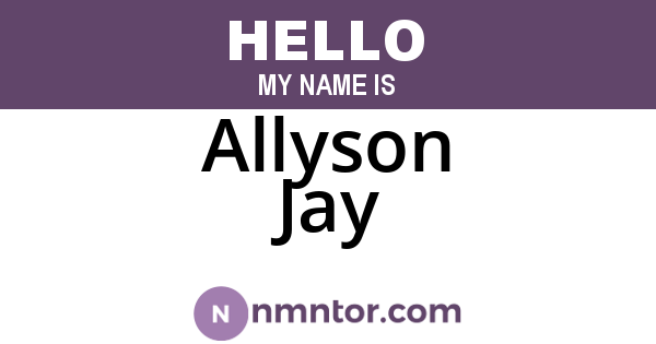 Allyson Jay