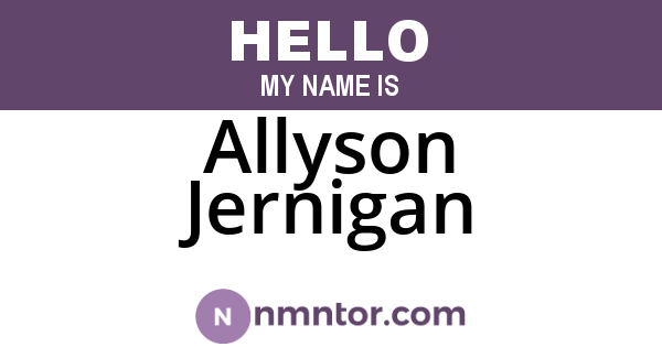 Allyson Jernigan
