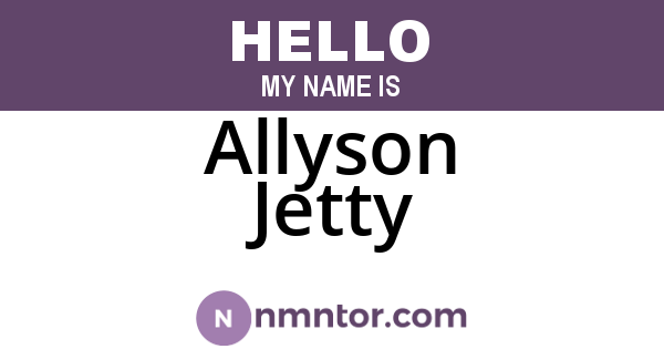 Allyson Jetty
