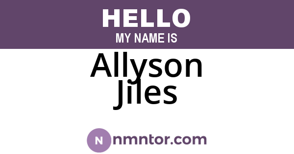 Allyson Jiles