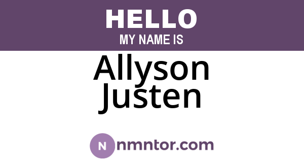 Allyson Justen