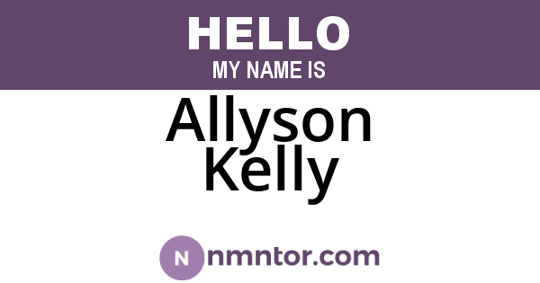 Allyson Kelly