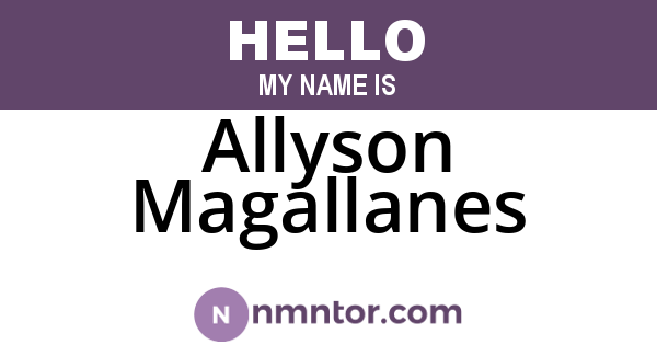 Allyson Magallanes