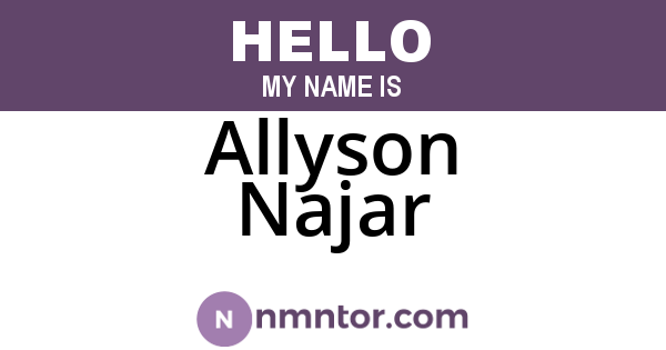 Allyson Najar
