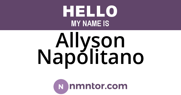 Allyson Napolitano