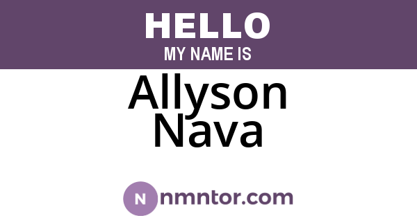 Allyson Nava