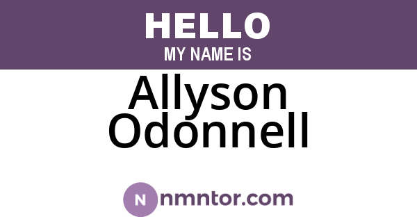 Allyson Odonnell