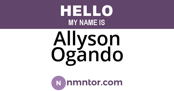 Allyson Ogando