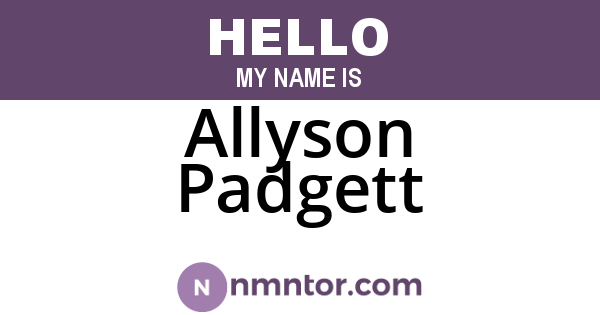 Allyson Padgett