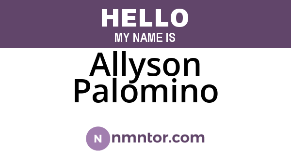 Allyson Palomino