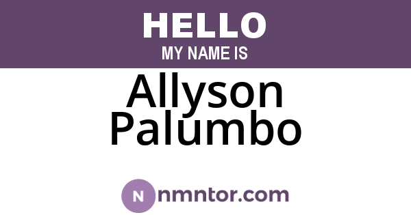 Allyson Palumbo
