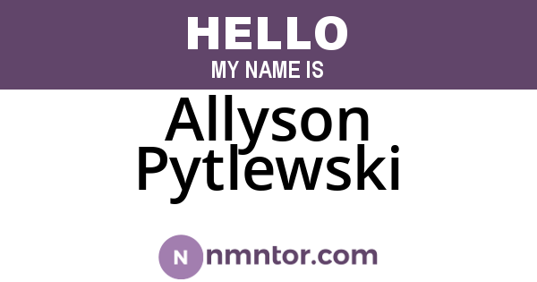 Allyson Pytlewski