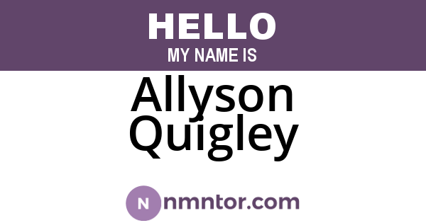 Allyson Quigley
