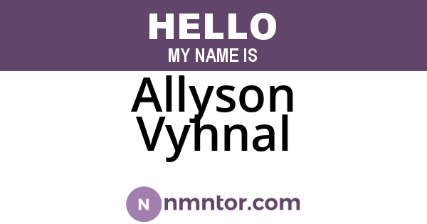 Allyson Vyhnal