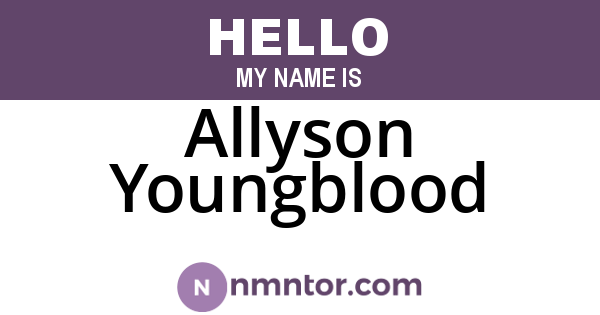 Allyson Youngblood