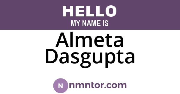 Almeta Dasgupta