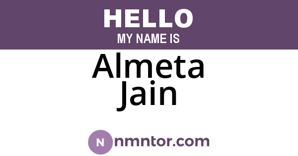 Almeta Jain