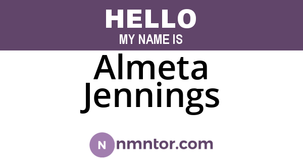 Almeta Jennings