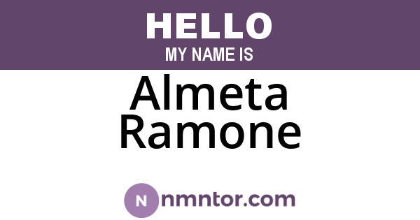 Almeta Ramone