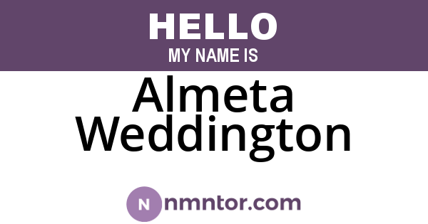 Almeta Weddington