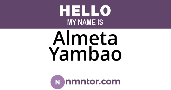 Almeta Yambao