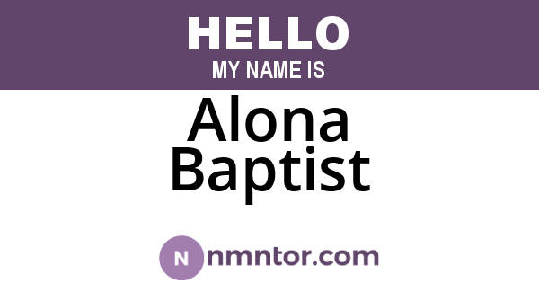 Alona Baptist